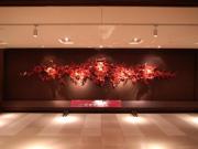 澤田広俊氏作品「”Roses”　Wall Installation」名古屋キャッスルホテル一階ギャラリースペース